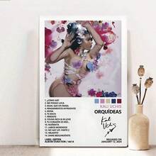 Framed Kali Poster Uchis Orquídeas Music Album Cover Posters For Room Aesthetic Canvas Wall Art Bedroom Decor - Đã đóng khung - Xem 1