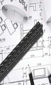 12" Architectural Scale Ruler Aluminum Architect Scale Triangular Scale Ruler For Architects, Draftsman, Students And Engineers, Black - ColorA - View 6