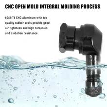 Codo de llanta de motocicleta de aleación de aluminio, válvula de ángulo de 90 grados, vástagos de válvula sin cámara para rueda de motocicleta, piezas de llanta ZSPJ - Rojo - Ver 3