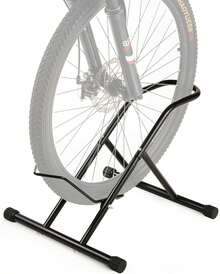 Bike Floor Stand Indoor Bike Stand For Garage/Home,Adjustable Bicycle Parking Stand Fit For 20"-27" Wheel Mini/Mountain/Road Bikes Heavy Duty Metal - Black - View 1