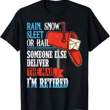 Camiseta divertida con cita de cartero jubilado, regalo de jubilación, cartero - Negro-3 - Ver 1