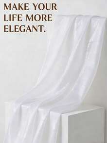 1pc Semi-Transparent Organza Fabric, Suitable For Wedding, Birthday Party Dress, Headpiece DIY, Pre-Cut Material - Multicolor - View 3