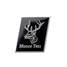 Emblema 3D de aluminio Polestar R, diseño AWD, bandera de Suecia, ciervo alce, guardabarros trasero, insignia lateral, pegatina para V40 XC60 XC90 C30 O1MU - Prueba del alce - Ver 9