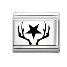 1件装DIY模块化手链，饰有星星、月亮、爱心和宠物眼睛元素，适合作为派对礼物送给朋友/情侣，适用于圣诞节、新年、万圣节、情人节等节日，设计精美，不锈钢材质。 - M294165 M294166 - 查看 5