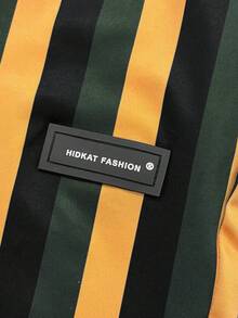 Men's Summer Striped Black Yellow Green Casual Sports Lightweight Drawstring Waist Pockets Outdoor Leisure, Sports, Daily Outfits Bermuda Short - Yellow - View 6