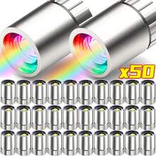 10/50 Uds bombillas LED en miniatura luces de repuesto bombillas operadas por batería iluminación luminosa decoración hecha a mano linterna de Camping IMC8 - Blanco - Ver 1