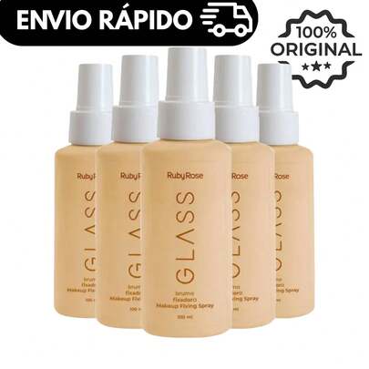 Bruma Fixadora Glass Ruby Rose 100ml – Longa Duração, Glow e Efeito Glass HB 343