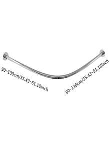 U-Shaped Stainless Steel Extendable Corner Rod For Bathroom Bathtub, International Style, Metal, Adjustable Bath And Boutique Corner Rack Accessory - A - View 16
