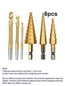 Bộ 13/19 mũi khoan xoắn thép tốc độ cao HSS phủ titan, chuôi lục giác, bộ mũi khoan tác động góc 135°, thích hợp cho gỗ, kim loại, nhựa, nhôm, dụng cụ điện gia dụng DIY, thép tốc độ cao bền bỉ, khoan nhanh, không bị lệch mũi, thích hợp cho máy khoan không dây, xưởng và sử dụng tại nhà. - Nhiều màu - Xem 16