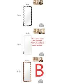 160x60cm Full Length Floor Mirror / Hanging Wall Mirror, Multi-Color Random, 5 Styles Available - B - View 9