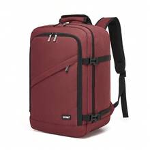 Waterproof 20L Carry-On Travel Backpack 40x20x25cm Lightweight Underseat Cabin Bag Large Capacity For Men And Women - 酒紅色 - 查看 11