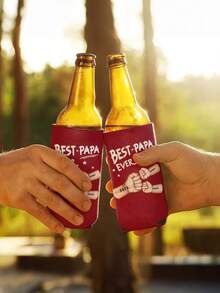 Customized Personalized Beer Bottle Covers, Beverage Bottle Covers, The Best Dad-Themed Ones, Cola Bottle Covers, Personalized Names, Father's Day Party Supplies - Hand - View 5