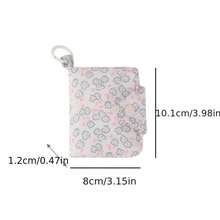 Women's Wallet, Cute Floral Card Holder, Key Chain Pouch, Multi-Layer Quick Snap Card Case - Multicolor - View 7