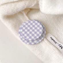 MagSafe磁吸手机支架，气垫支架，磁性底座，强磁吸附，简约棋盘格图案设计 - 彩色 - 查看 2