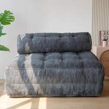 Convertible Folding Sofa Bed - Sleeper Chair With Pillow & Back Support, Portable Floor Lounge For Living Room Bedroom - 深灰色 - 查看 1