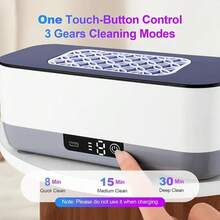 迷你多功能振动清洁器,USB充电式化妆刷,眼镜,牙套,珠宝清洁器,200mAh - 多色 - 查看 4