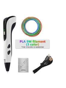 GOLDFOX 3D Printing Pen For Creative Doodle DIY, Includes 9m PLA Filament - Multicolor - View 8