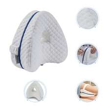 Ergonomisches Seitenschläfer-Kniekissen Aus Memory Foam – Optimale Lagerungsunterstützung Für Hüfte & Knie Mit Abnehmbarem, Waschbarem Bezug - Weiss - Übersicht 6