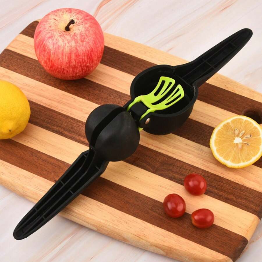 Exprimidor De Limones Manual, Y Naranjas Manual Corta Y Exprime, Exprimidores Manuales, Negro, Práctico Y Fácil De Limpiar - Negro - Ver 1