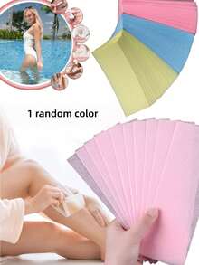 100片/80片/50片装男女通用脱毛蜡纸，脱毛配件，需配合脱毛蜡使用！（不含脱毛蜡）脱毛纸配件，一次性专业沙龙脱毛蜡纸，理发店、美容院、旅行必备脱毛产品及配件/一次性无纺布脱毛蜡纸，脱毛配件蜡纸 - 彩色 - 查看 16