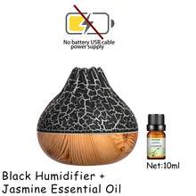 1 pieza Difusor de aroma eléctrico para el hogar, humidificador de dormitorio con luz nocturna, difusor de aromaterapia de niebla fría ultrasónica, adecuado para el hogar, dormitorio, yoga, oficina, Navidad y otras ocasiones - humidificador volcán - Ver 16