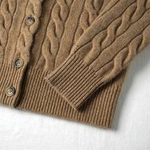 Polo Ralph Lauren Classic Embroidered Wool Cardigan  ,Women's Knitwear - Khaki - View 4