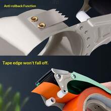 CUTTRSZE 1个胶带枪/胶带切割器/胶带分配器，金属包装胶带分配器/纸箱封口机，适用于家庭和仓库纸箱封口、返校季、学习用品、办公和学习用品/胶带、粘合剂和紧固件/胶带切割器、纸箱封口机 - 紫色 - 查看 7