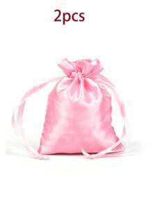 Smooth Texture Gift Set, Includes Satin Sleep Eye Mask, Women's Facial Massager, Hair Scrunchies, Satin Gift Bag, Suitable For Women's Birthday Party, Pajama Party And Other Occasions, Made Of Polyester, Pink Non-Electric Cleansing Tool, And Storage Bag, Applicable For Singles Party, Pajama Party, Women's Party, Wedding Favors, Holiday Gifts, Anniversary, Birthday Gifts, Back To School Season And Other Occasions. - 粉色 - 查看 13