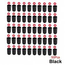 Tapas de vástago de válvula de neumático de plástico negro para TR20008 TPMS, tapas largas universales de válvula de neumático para coche, camión, SUV, bicicleta y motocicleta DQEX - 25 piezas - Ver 9