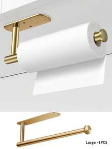 1/2pcs Self-Adhesive Curtain Rod Holders, No Drill Curtain Tie Backs, Paper Towel Holder, Roller Towel Rack, Curtain Pull Hooks, Curtain , Suitable For Home Use - Pole - View 16