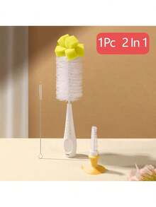 Juego de cepillo para limpiar biberones, chupetes, tazas de succión y otros utensilios de alimentación con esponja de nailon simple - multicolor - Ver 6