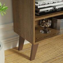 Madesa TV Stand Rack 4 Spaces Up To 65 Brown 2 - Brown - View 6
