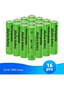 1.5V 高容量可充电 AA/AAA 电池,带 USB 充电器,适用于电子玩具、遥控器、显示器和电动牙刷的电源解决方案(这些电池只能使用此充电器充电) - 彩色 - 查看 6