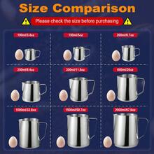 1个不锈钢奶泡壶，意式浓缩咖啡蒸汽壶，奶泡壶，茶壶，适用于意式浓缩咖啡、拉花咖啡、卡布奇诺咖啡、热巧克力等。 - 彩色 - 查看 3