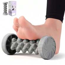 Foot Massage Roller, Relieves Plantar Fasciitis, Portable, Deep Tissue Muscle Massage, For Arch And Heel Pain, Reflexology Tool. - Light Grey - View 1