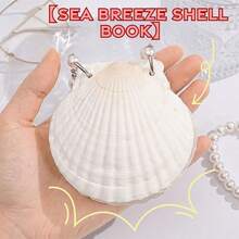 Multi-Purpose Natural Seashell Seashell Notebook Blank Inner Pages Portable Design Memo Pad Loose-Leaf Notepad Students - Multicolor - View 11