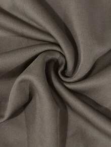 WAIT HIM Men's Solid Color Lace-Up Design Casual Long Sleeve Polo Shirt - Dark Grey - View 8