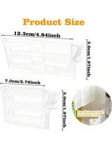 10个可调节冰箱隔板，可分隔1/5/10/20件物品，适用于饮料和酱料，可扩展冰箱搁架整理器，侧门储物空间，最大限度地利用冷冻室存储空间，保持物品整齐有序。 - 彩色 - 查看 2