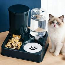 Cat Bowl, Water Bowl, Food Bowl, Cat Food Bowl, Dog Bowl, Pet Feeder, Pet Supplies - 1.5L Grain - 1L Water - View 2