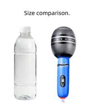 3/6/12/18/24/36个装充气派对麦克风字母气球 - 9.4英寸PVC材质仿真麦克风气球道具，适用于圣诞节、万圣节、元宵节、感恩节、生日派对和音乐会 - 色彩鲜艳，无需电源，节日活动配件，趣味设计，耐用生日/派对装饰气球 - 彩色 - 查看 5