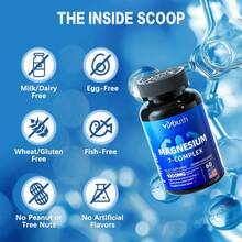 Viyouth 7 In 1 Magnesium Complex | High Absorption | 1000mg Magnesium + Vitamin, Zinc | 60 Capsules - Gluten-Free, Non-GMO, Dietary, Healthcare Supplement [Free Shipping](2026 Latest Version) - 1PCS - 查看 4