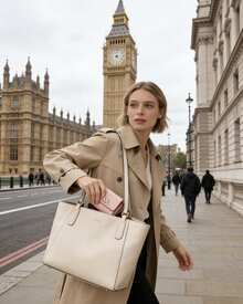 Michael Kors FACET Women's RFID Blocking Compact Slim Bifold Wallet - Baby Pink - View 6