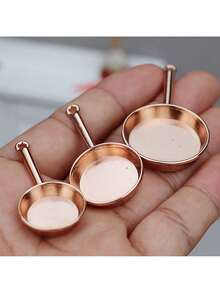 POKOJA LAND 1 Bộ 1:12 Nhà Búp Bê Mini Chảo Chiên Soong Kim Loại Nồi Trang Trí Nhà Bếp - nhiều màu - Xem 11