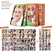 92件/盒 TWICE（60张LOMO卡+32张贴纸）K-POP粉丝周边，SKZ限量版粉丝商品，照片卡，贴纸，节日礼物 - 彩色 - 查看 6