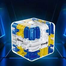 3D Maze Cube - 3x3 Ball Bearing Puzzle Cube - Adult Brain Teaser - Birthday Party Gift - Colorful Interlocking Challenge - Easter Gift - Challenging Gift - Sturdy Construction - Suitable For All 4 Seasons - 藍色 - 查看 5