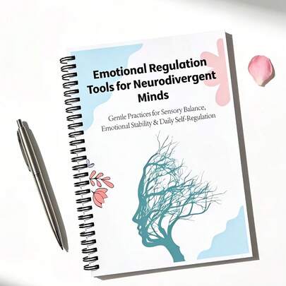 Emotional Regulation Tools For Neurodivergent Minds | Sensory Balance And Daily Self-Regulation Guide For Adults, Undated Lined Paper Planner