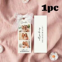 1/3 Sets Customized Photo & Text Bridesmaid Proposal Cards, Photo Booth Bridesmaid Proposal Cards, "Will You Be My Bridesmaid?" Funny Maid Of Honor Proposal Cards, Bridesmaid/Groomsman Cards - Multicolor - View 9