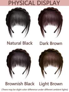 Fashionable Braided Bangs Headband - Stylish Hair Accessory Suitable For Casual Daily Wear - Multicolor - View 2