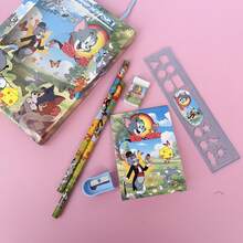 Tom And Jerry Themed Complete Stationery Set - Includes Pencil, Ruler, Sharpener, Eraser, And Notebook, Classic Cartoon Series Essential Supplies, Made Of Durable Quality Materials, Vivid Character Art Design, Gift Box Packaging, Suitable For Back To School And Daily Learning - Multicolor - View 5