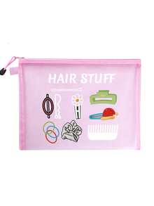 这款“发饰”网眼化妆包饰有发饰图案，多功能化妆包，可收纳发夹、发带等，红色气垫设计，便携易收纳，可作化妆包、护肤包、旅行必备、宿舍用品、新娘礼物、母亲节礼物、生日礼物等。它集化妆收纳、洗漱包、化妆袋、洗漱包、旅行包、度假必备、女性旅行礼物等功能于一体。 - 彩色 - 查看 15